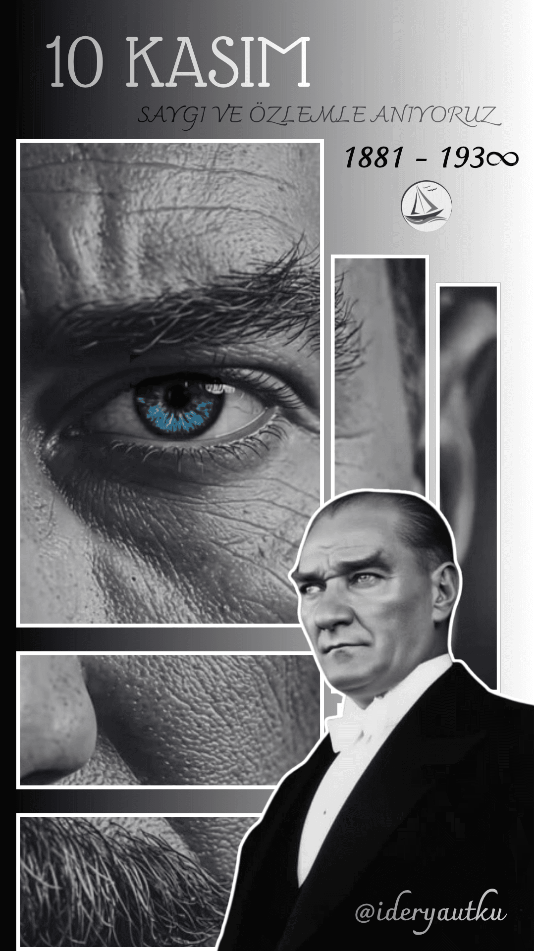 10 Kasım Atatürk'ü Anma Canva Şablonu
