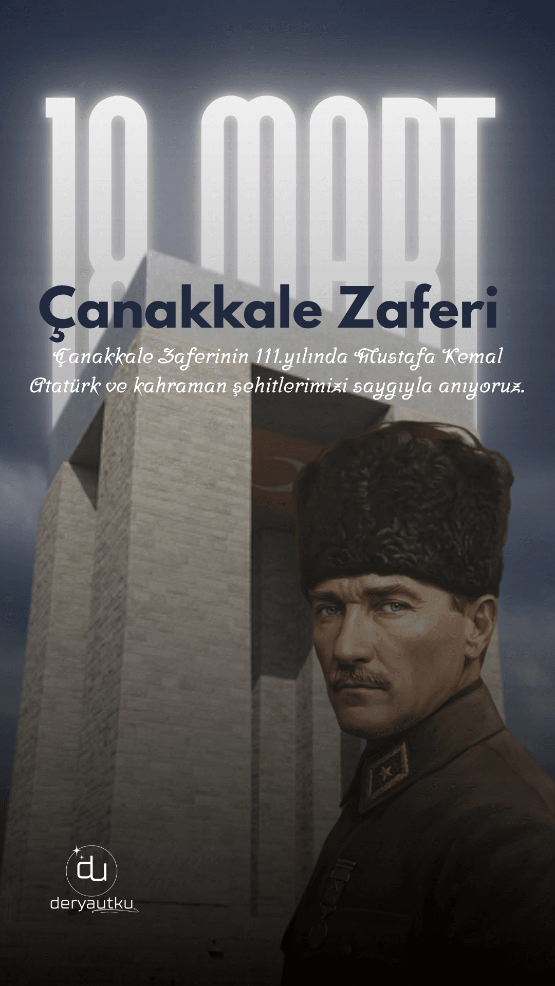 18 Mart Çanakkale Zaferi Canva Şablonu