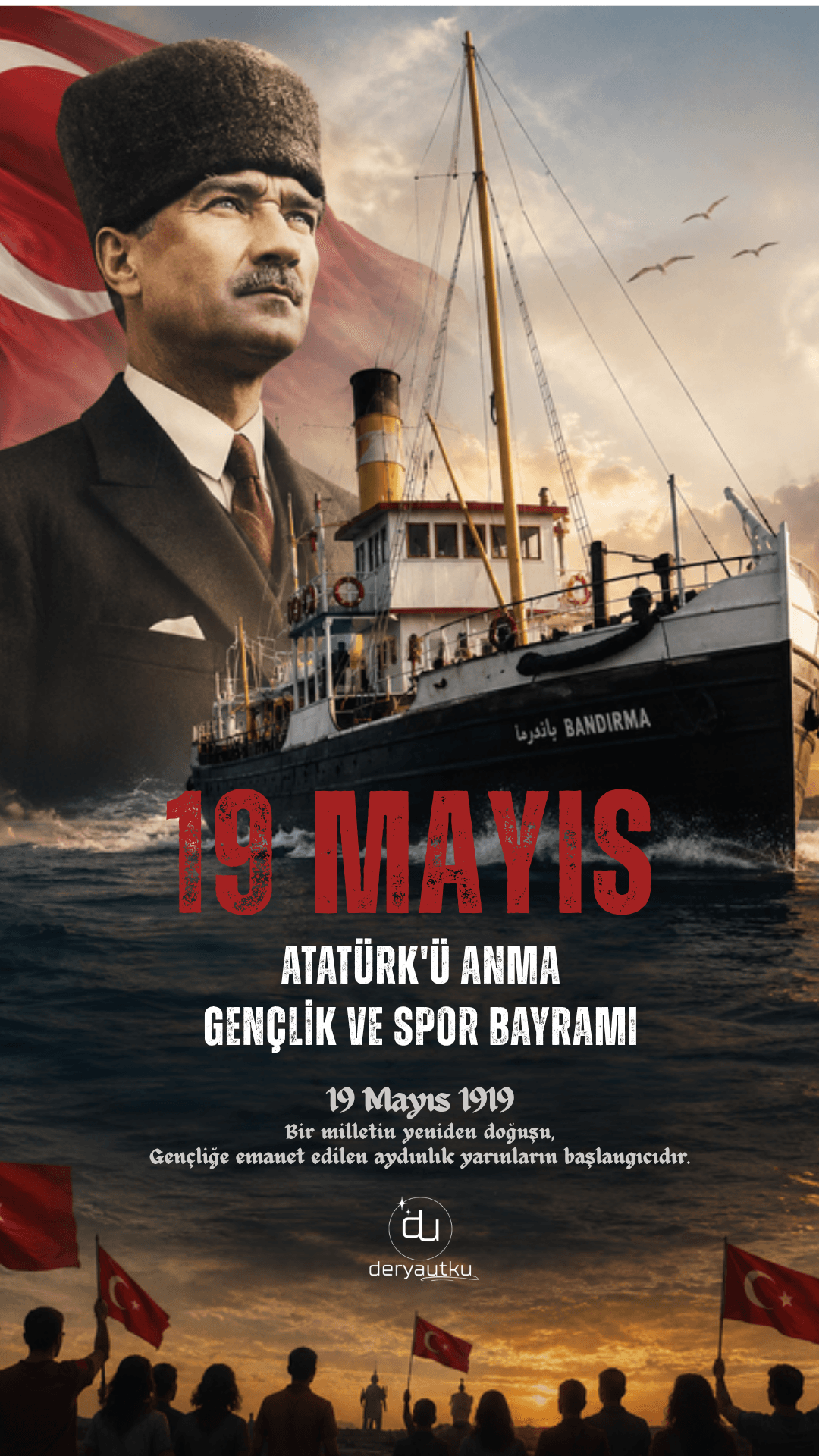 19 Mayıs Atatürk'ü Anma, Gençlik ve Spor Bayramı Canva Şablonu