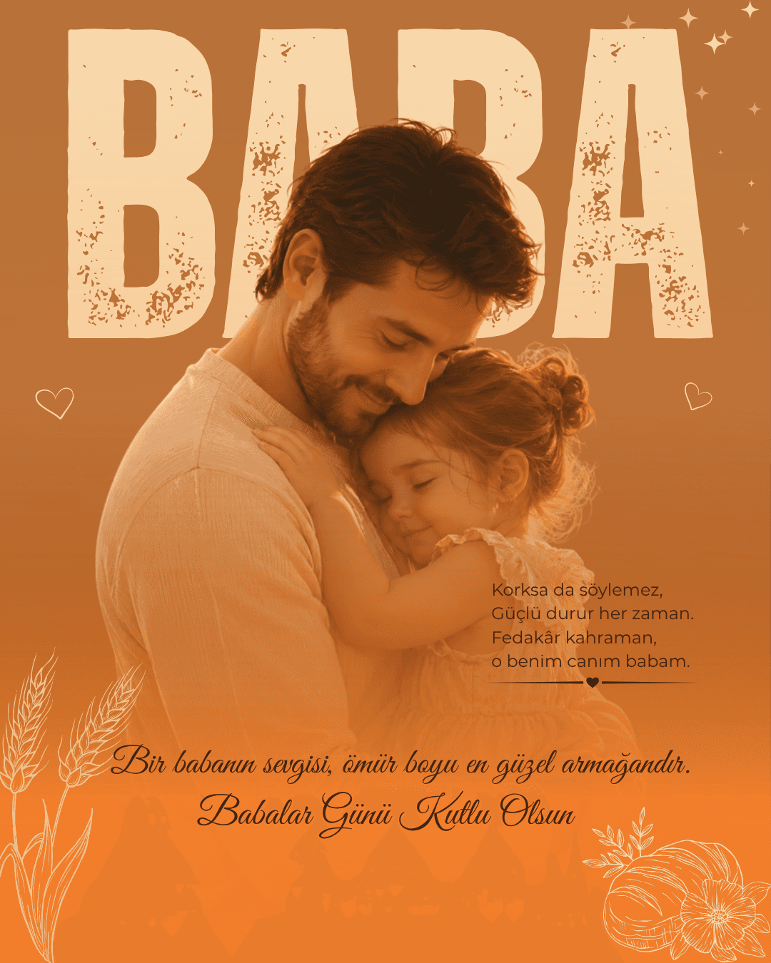 Babalar Günü Canva Şablonu (2 Tasarım)