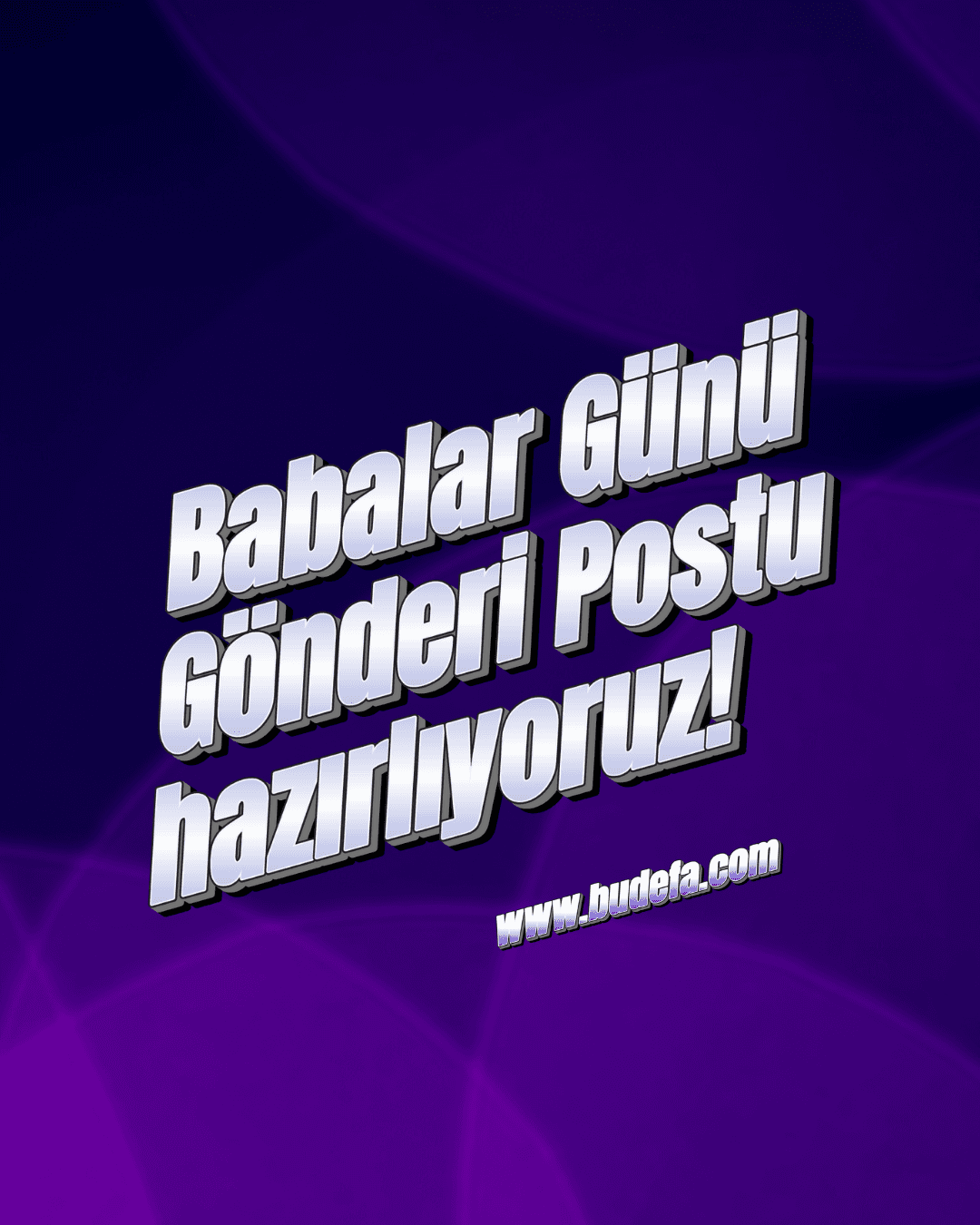 Babalar Günü Gönderi Postu Tasarımı (Canva)