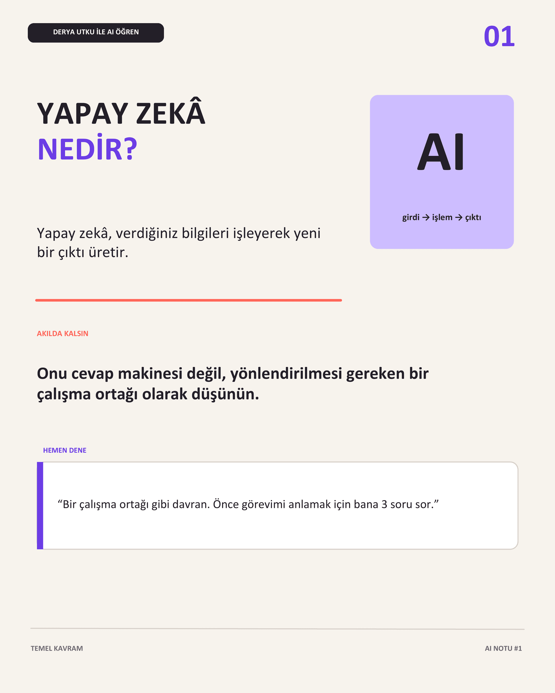 Derya Utku ile AI Öğren