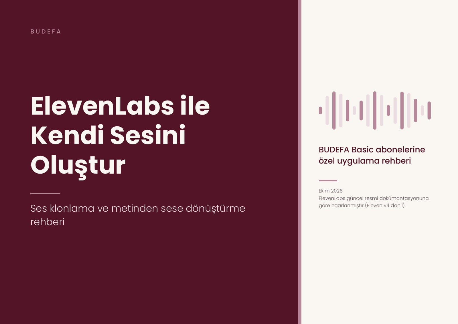 ElevenLabs ile Kendi Sesini Oluştur — Yapay Zekâ Ses Klonlama Rehberi