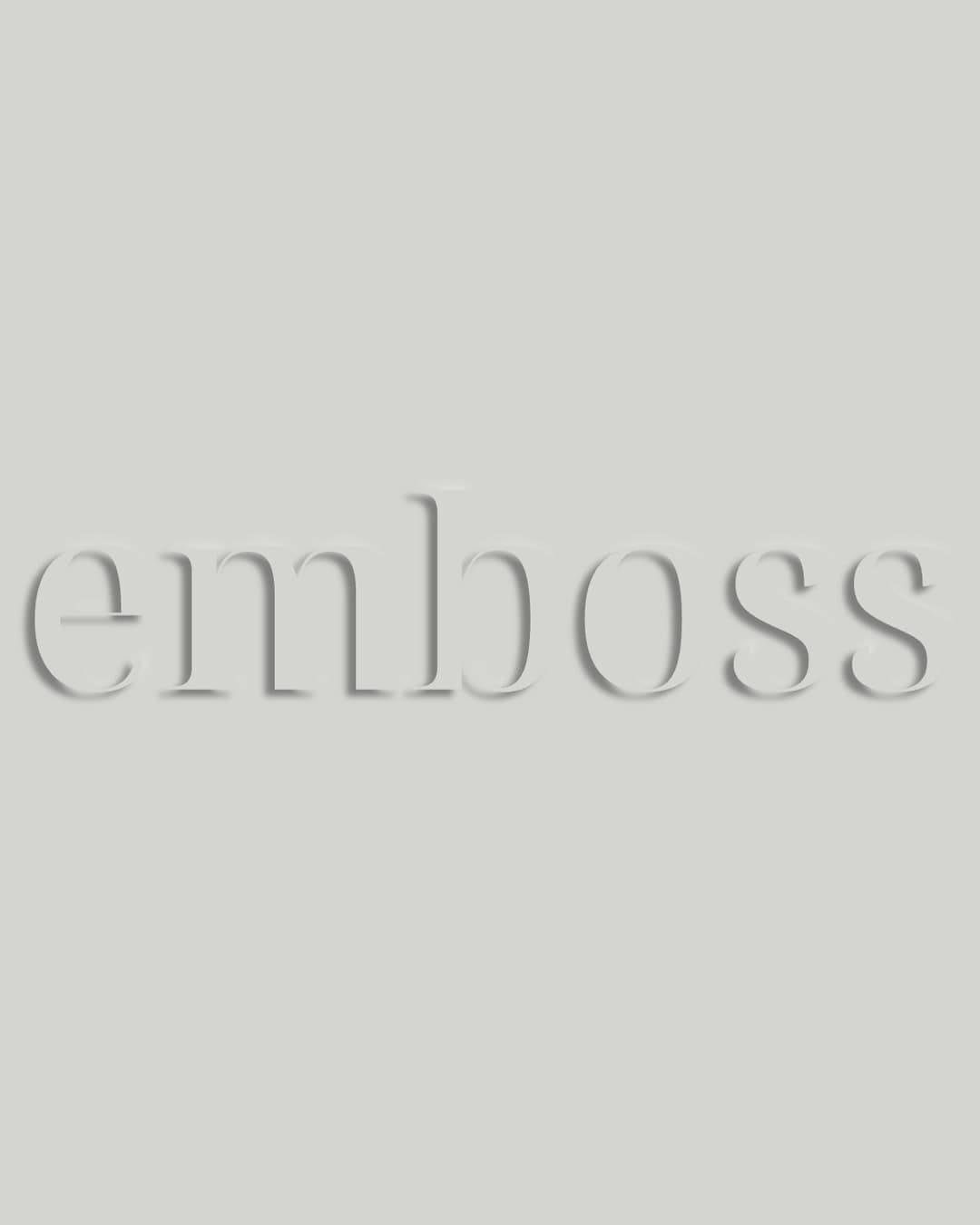 Emboss tekstiefekti Canva mall