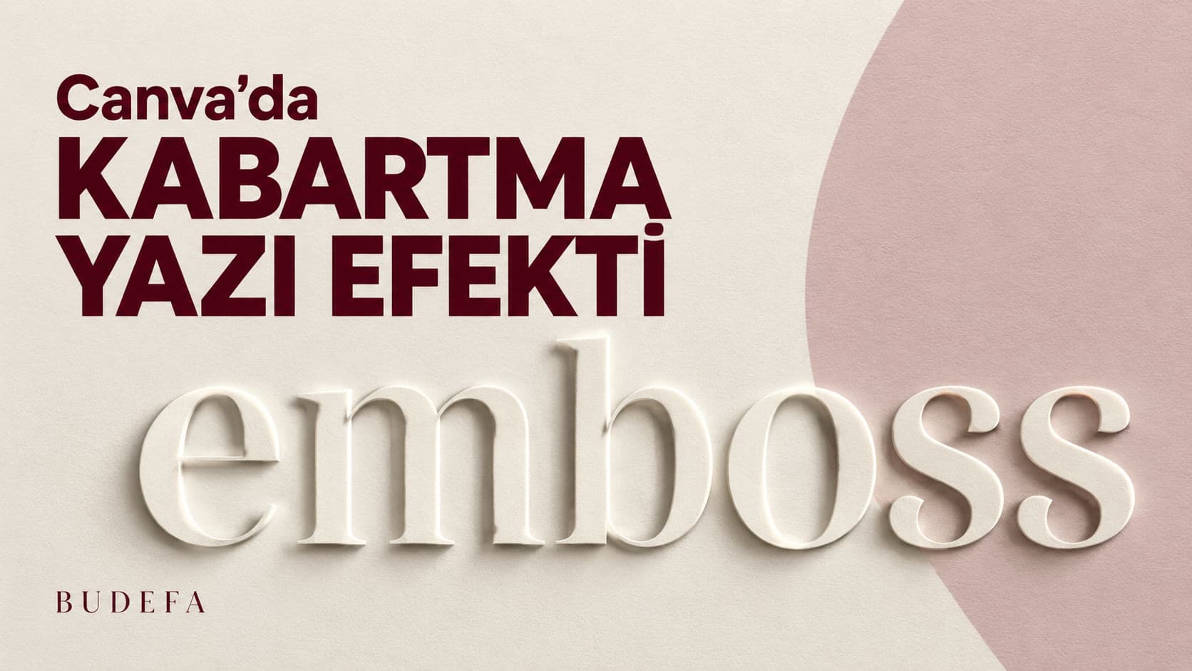 Kuidas teha Canvas emboss-tekstiefekti (videokoolitus)