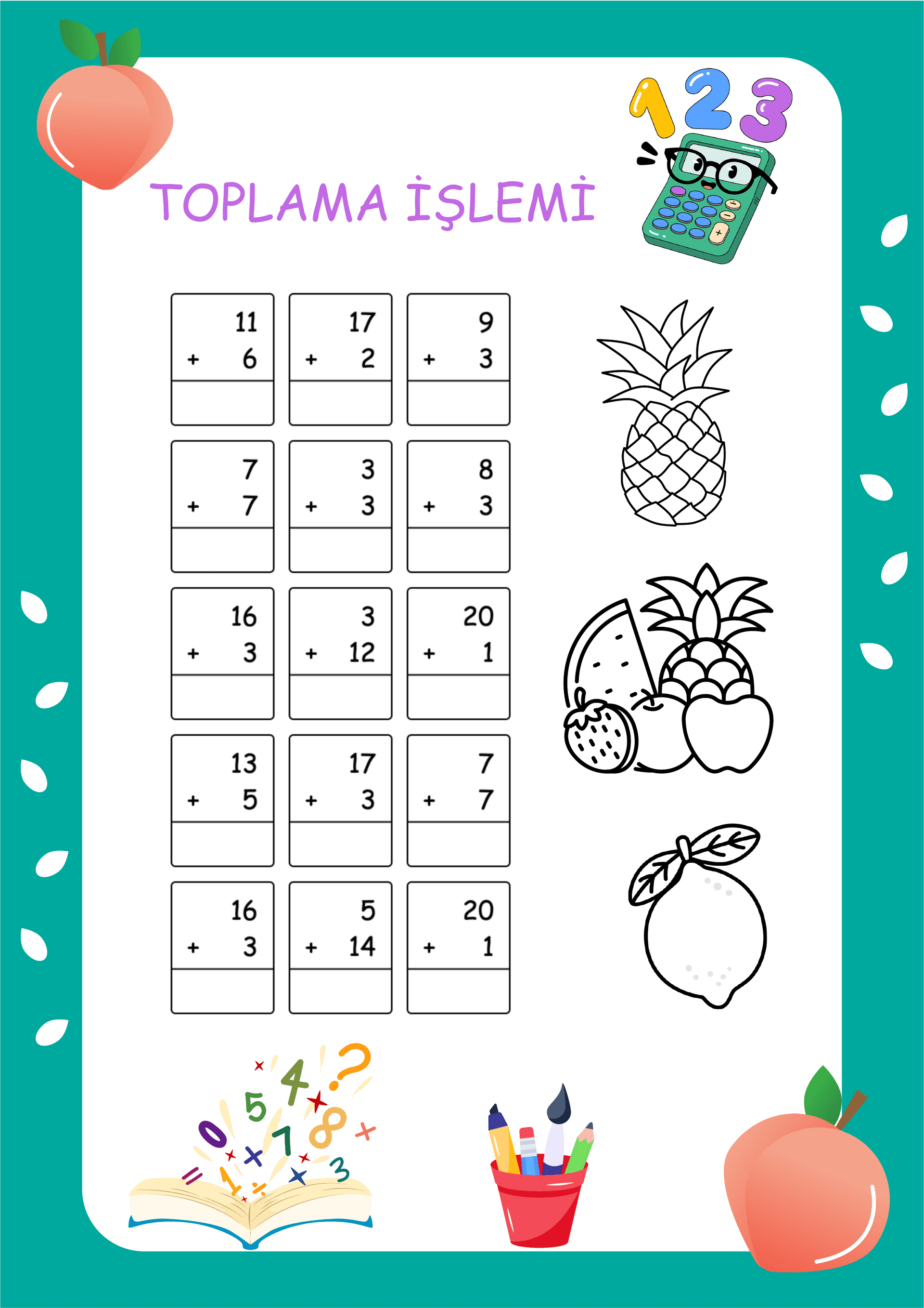 İlkokul Matematik Alıştırma Seti